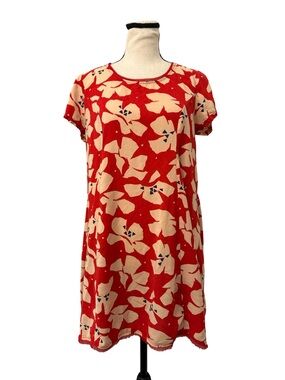 Urban Outfitters Silence + Noise Medium Red Floral Mini Dress Casual Shift